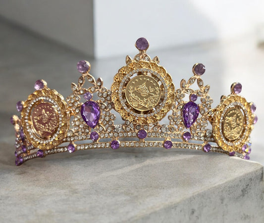 Akka ll Purple and Gold crown