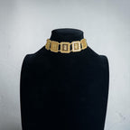 Square Ounces 21K Pleated Choker