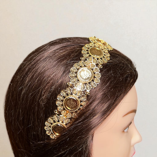 Yibna Gold Coin headband