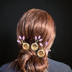 Duma three purple hair pins