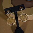 Mi'ar coin studs earrings