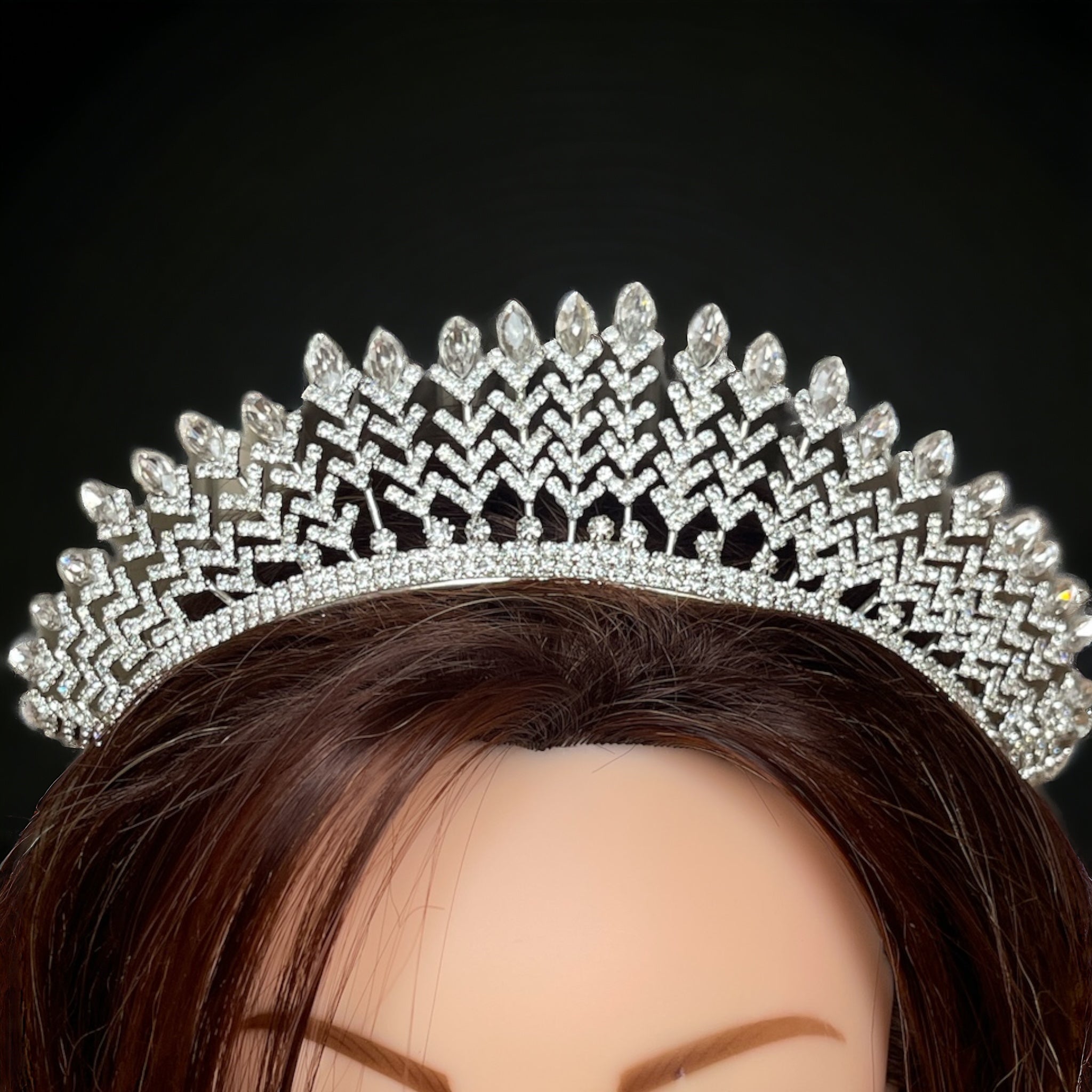 ☆目玉商品☆　Project:Krone 文香　PR Yaomiao Children's Rhinestone Silver Tiaras Recalled Due to