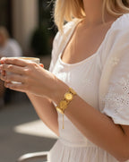 Ramla 18K Pleated Gold Bracelet