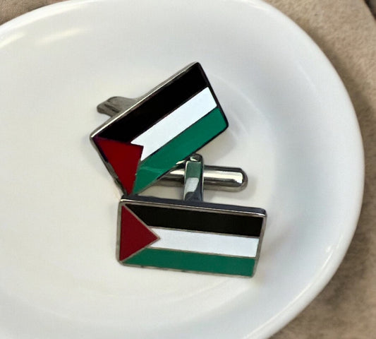 Dayr Yasin Palestine Flag cufflinks