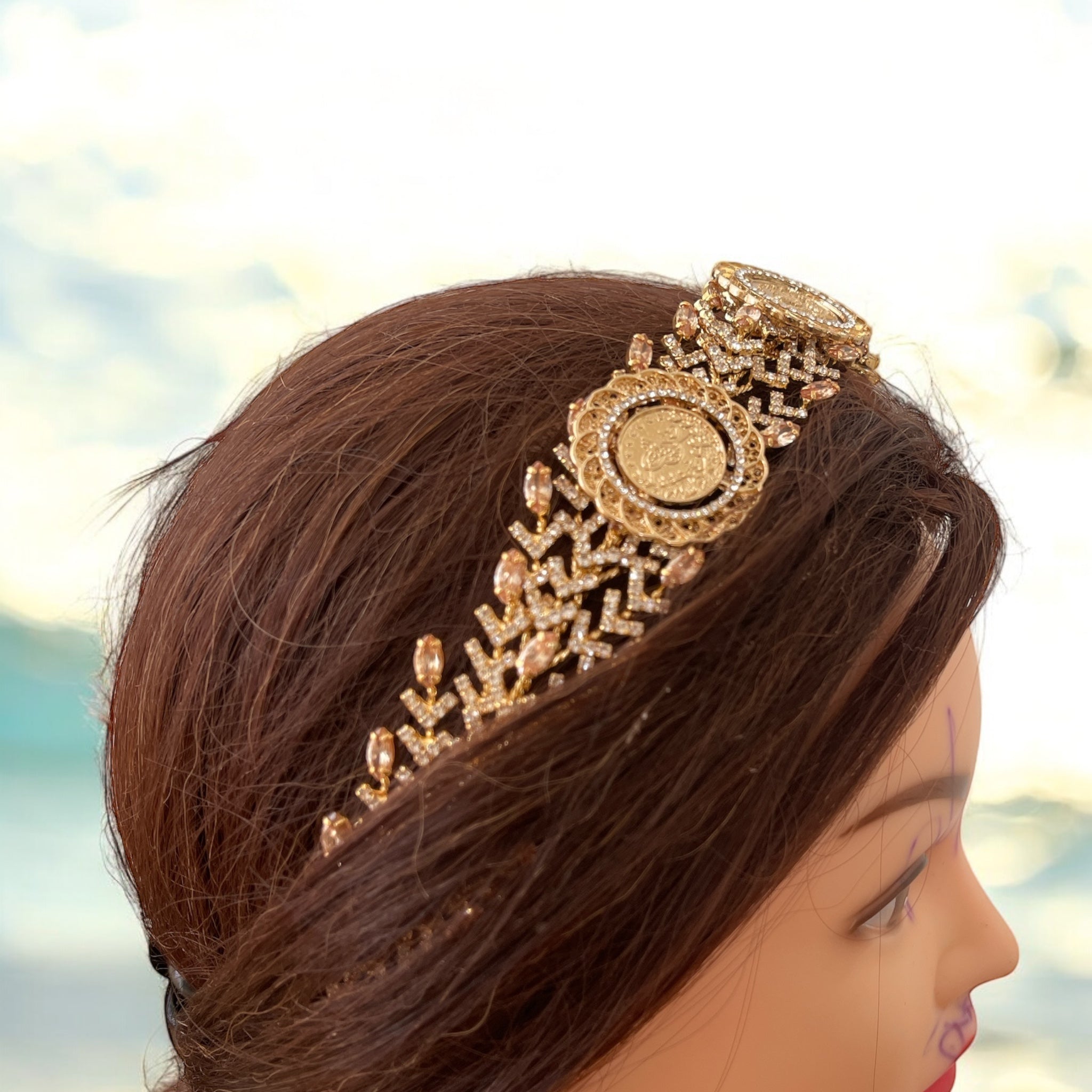 Nablus three coins headpiece