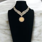 Halhul II big coin necklace