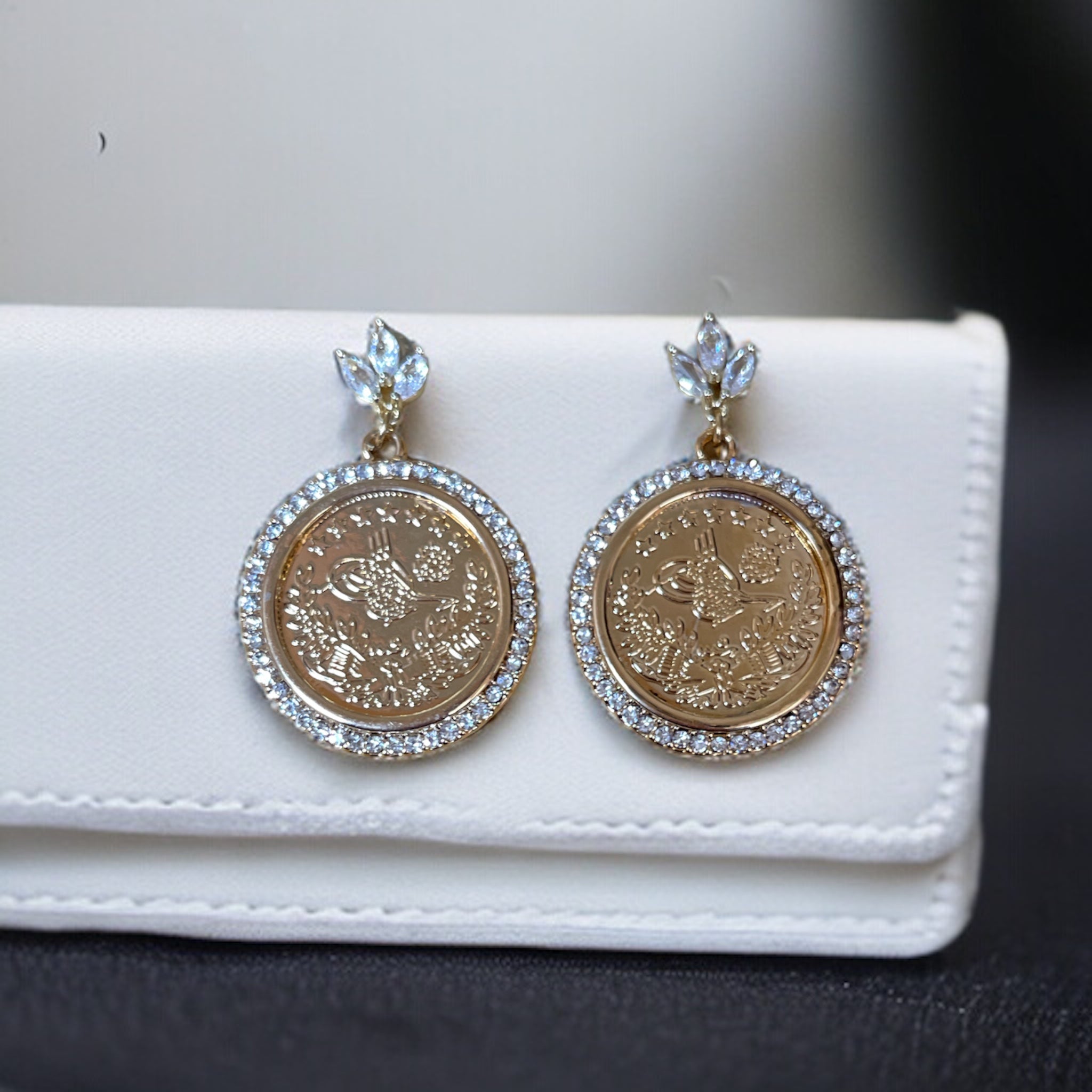 Ramallah coins earrings