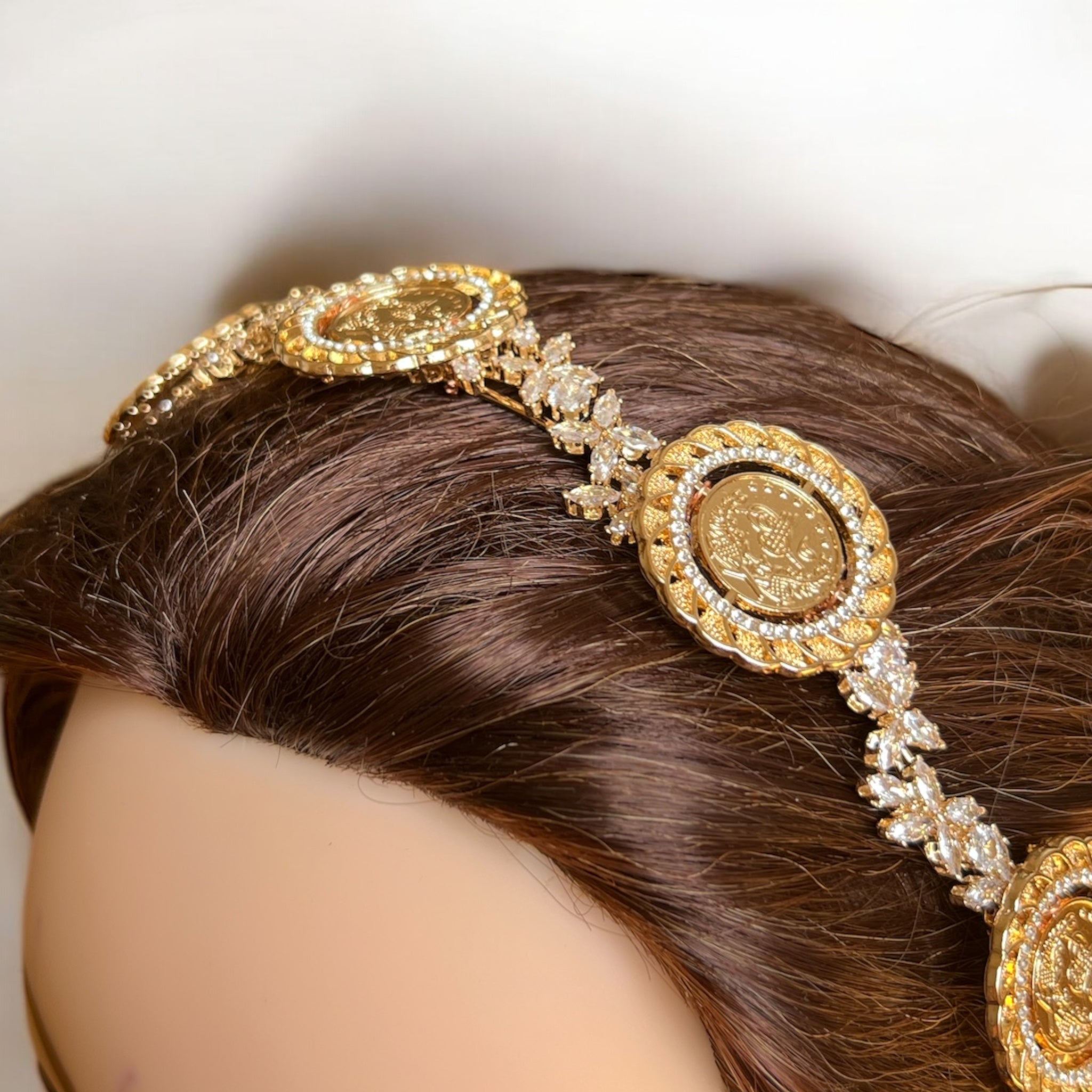 Betlaham II five coins gold headband