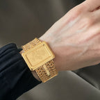 Betlaham 21K Gold pleated Bracelet