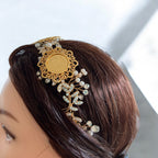 Jibiya three coins gold headpiece
