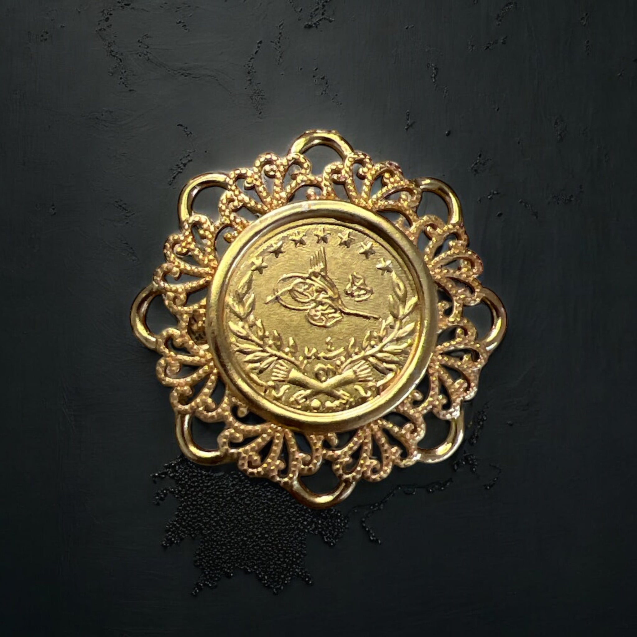 Bessan coin Brooch