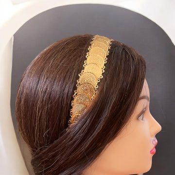 Salamah stacked coins headband