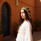 Biddya Gold Headpiece maang