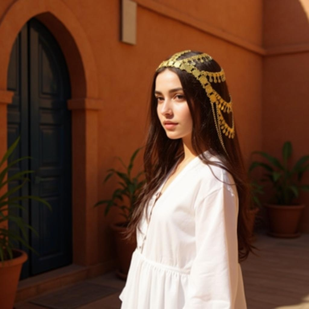 Biddya Gold Headpiece maang