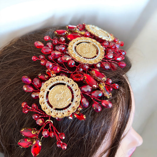 Kafr Qud II three coins red headpiece