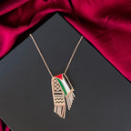 Kufya and Palestine flag necklace