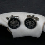 Palestine silver cufflinks