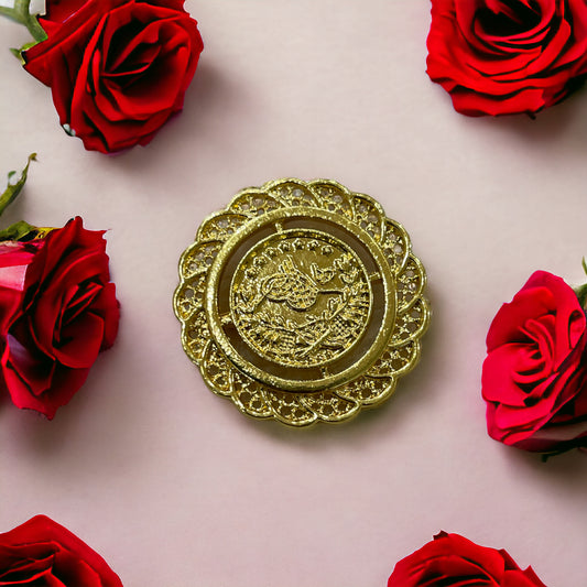 Rammun Mini lira coin Brooch luxurious unique accessory