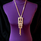 Bani Naim Pleated Gold Necklace