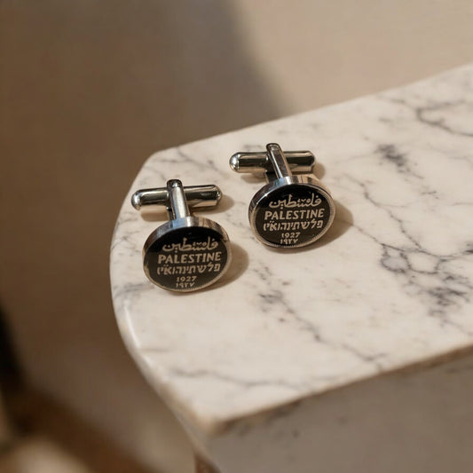 Palestine silver cufflinks