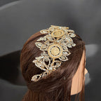 Caesarea four coins Gold and crystal headpiece