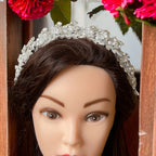 Nur Shams bridal pearls crystal headpiece