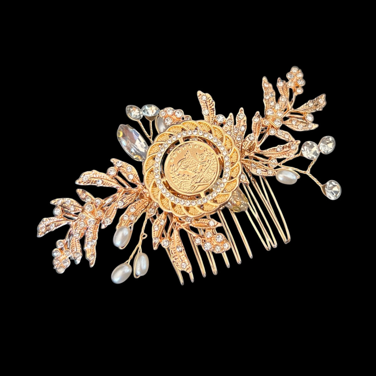 Surda one coin hairpiece comb