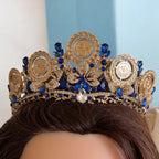 Deir Dibwan II five coins blue and gold crown