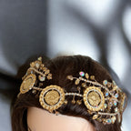 Yafa II five coins comb headpiece
