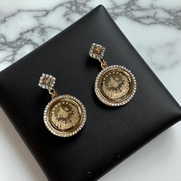 Khan al-Duwayr coin earrings