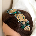 Suhayta turquoise and Green five coins headpiece