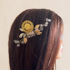 Makr crystal beads one coin comb