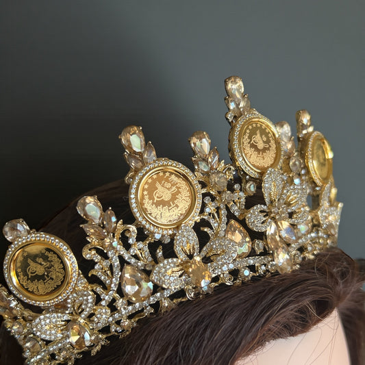 Deir Dibwan Gold and champagne crown
