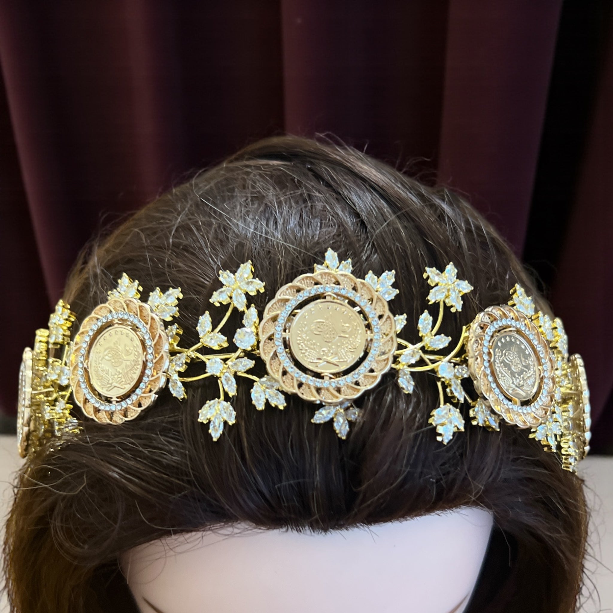 Betlaham II crystal five coins headband
