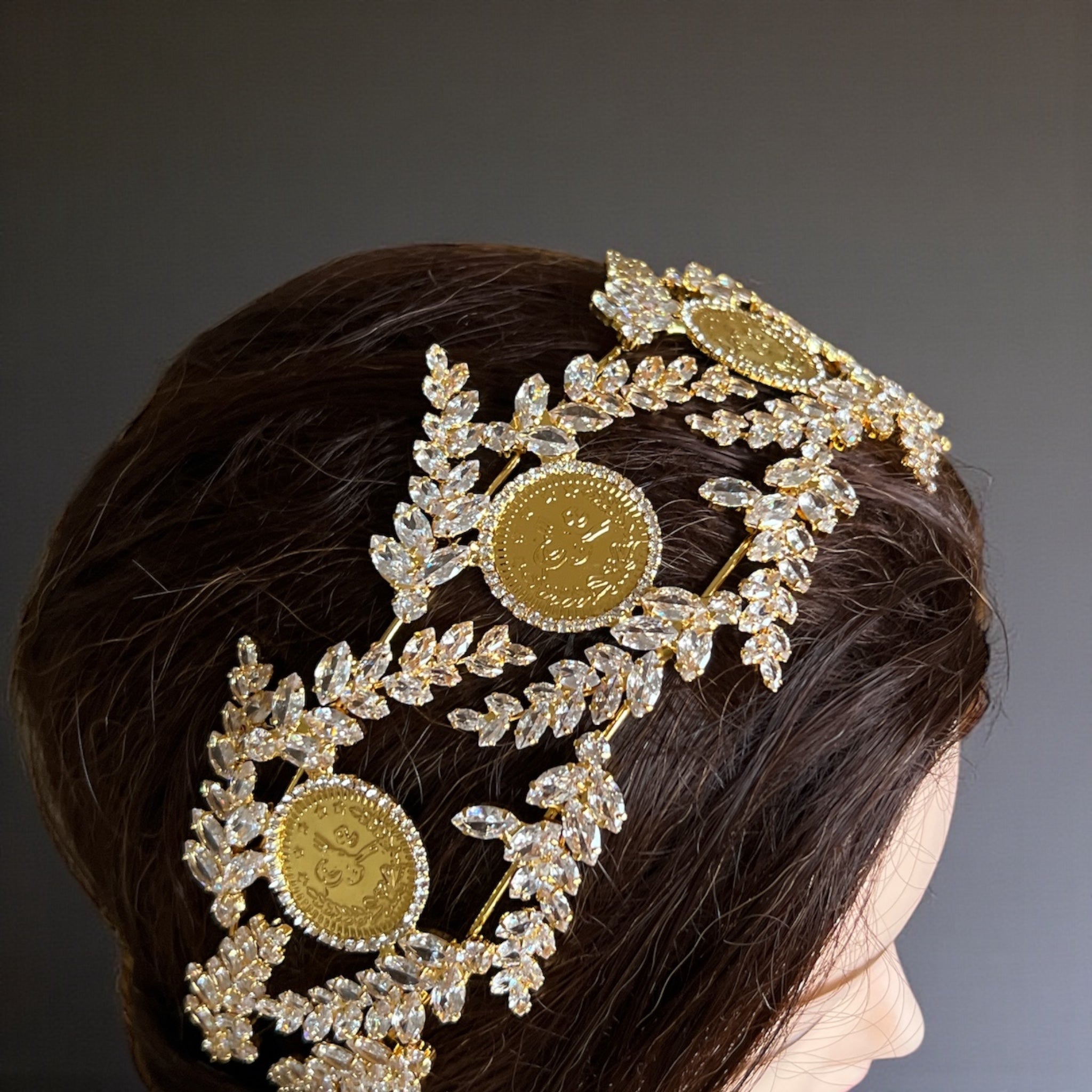 Sebastian Four Coins Crystal headpiece