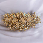 Qalunya II Gold four coins headpiece comb