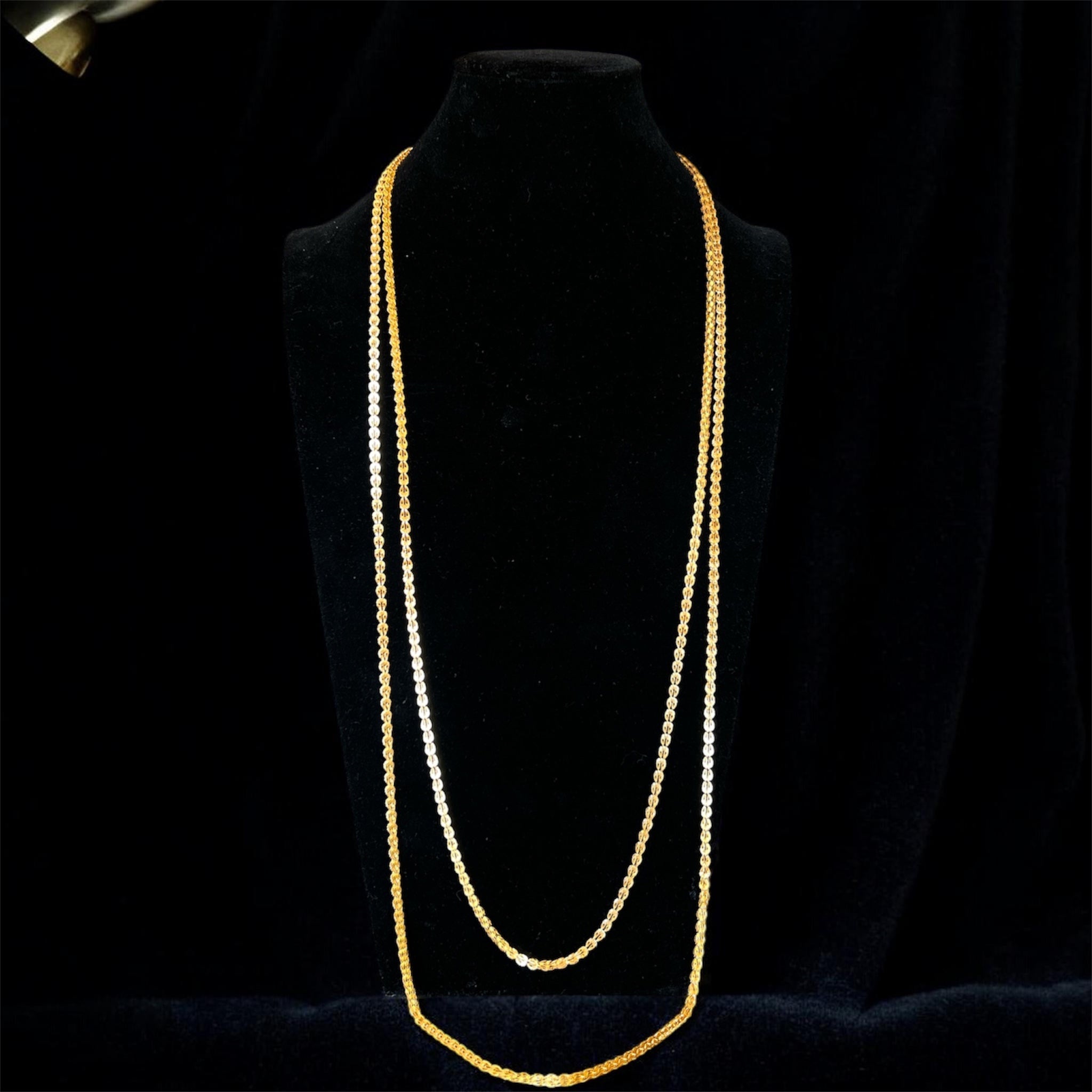 Jalamah 2meters zarad 21K Pleated Gold