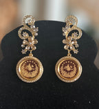 Lifta II Gold flower earrings