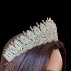 Hardine luxury zicron Gold tone crown