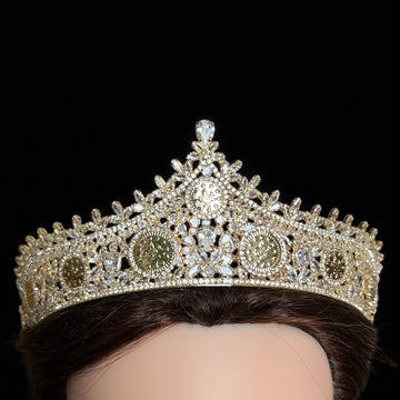 Malha mini coins Gold and crystal crown