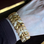 Turmussaya 21k Pleated Gold Bracelet