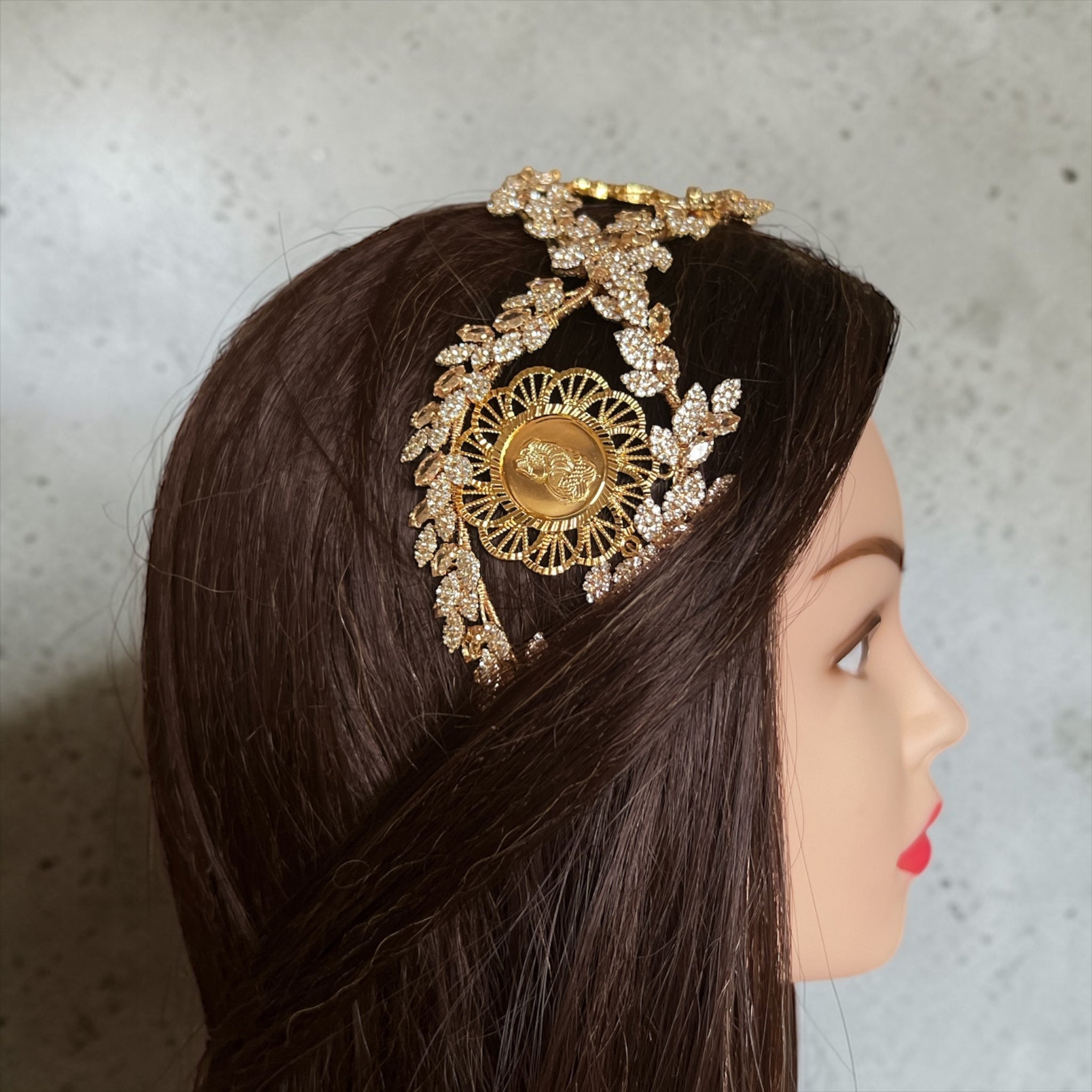 Ayn al-Baydah Gold and Honey three coins headband