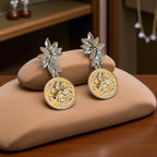 Surif silver coin earrings