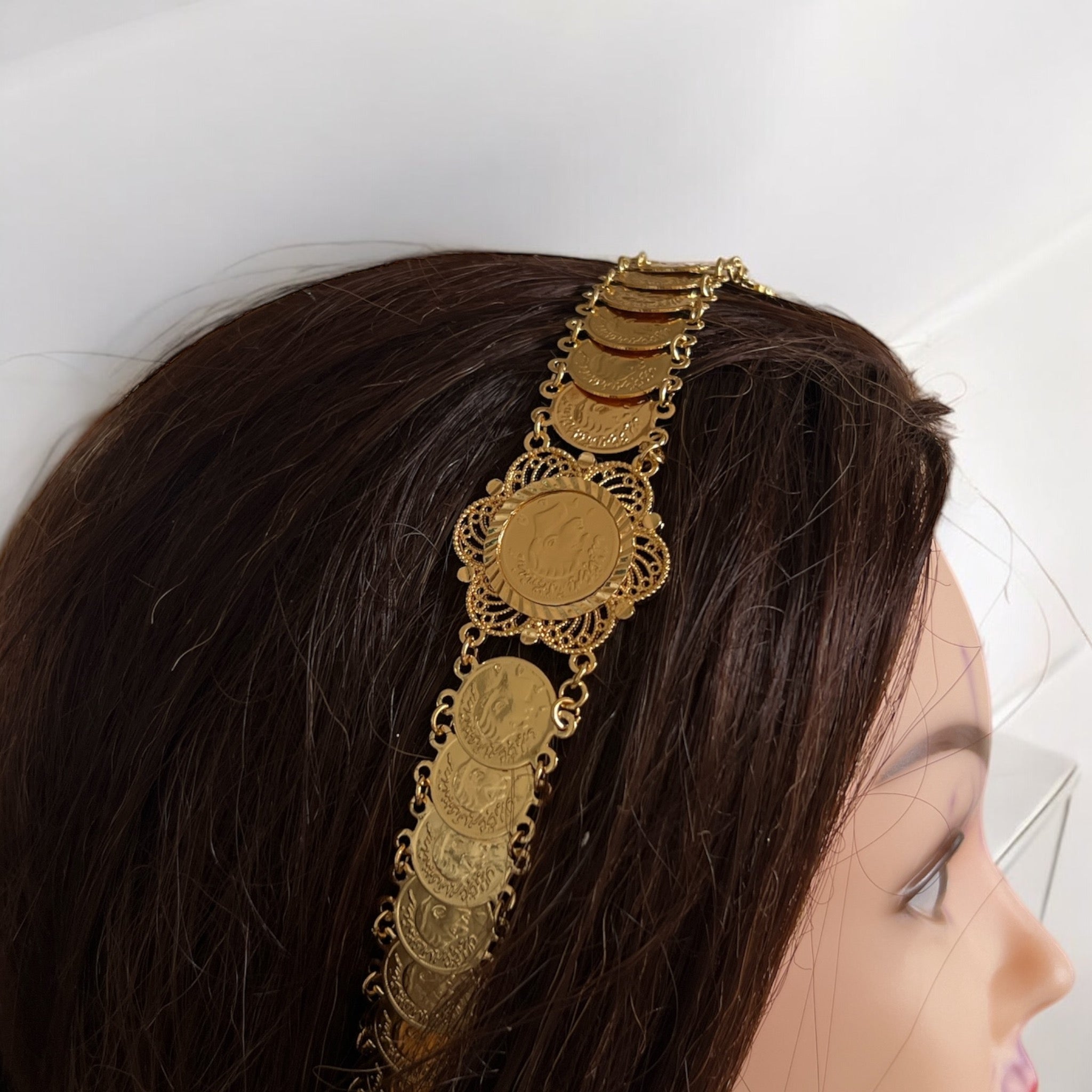 Gamala stacked mini lira multi way to style headpiece