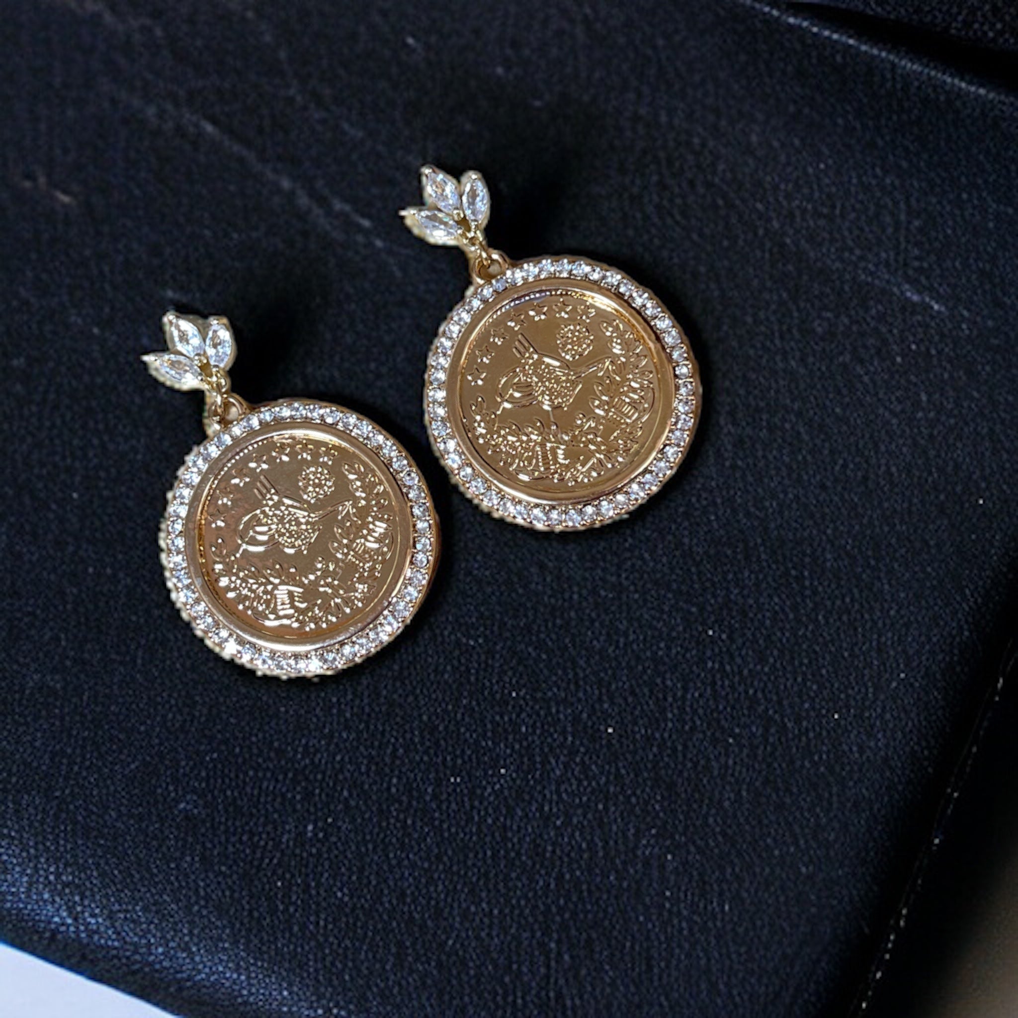 Ramallah coins earrings