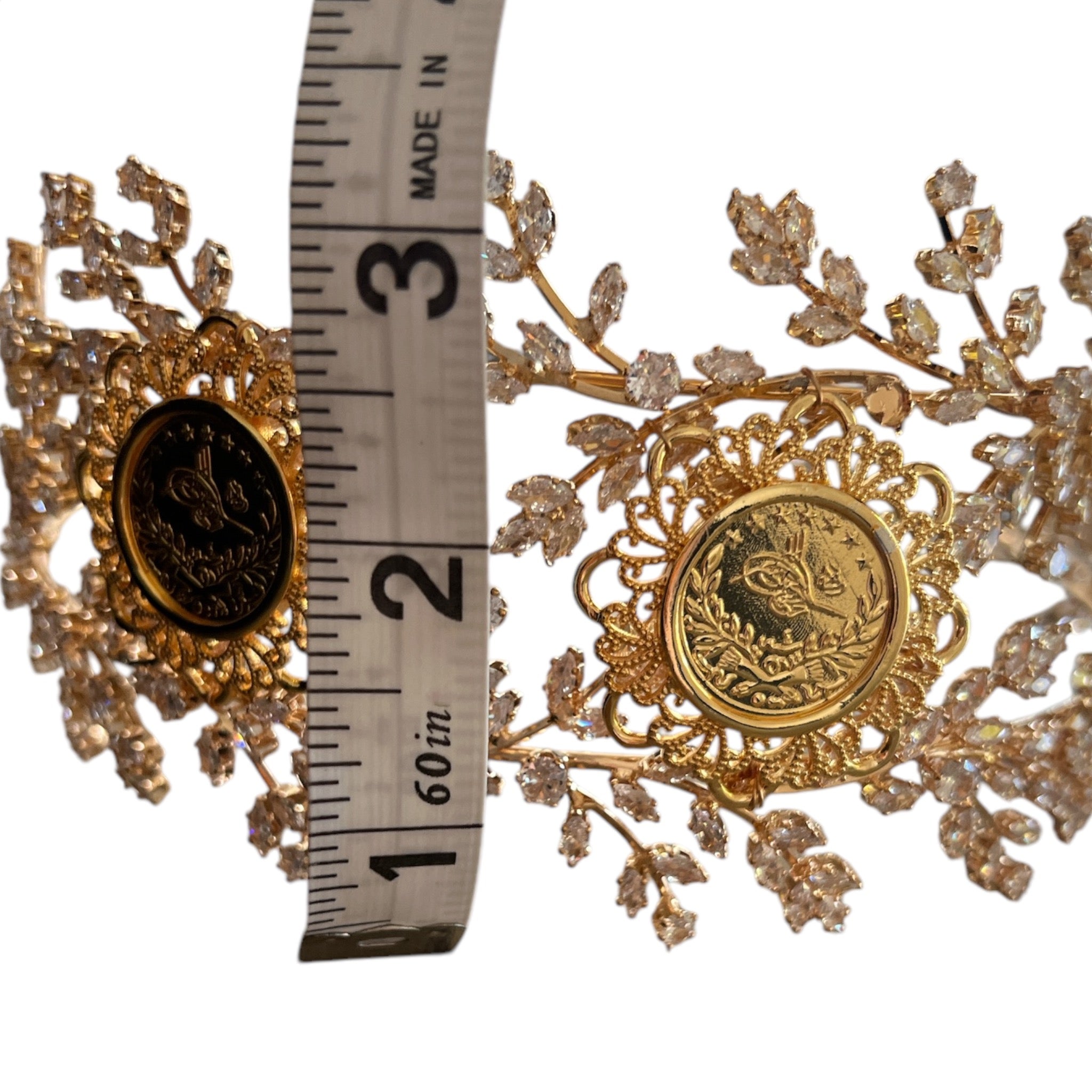 Nablus II wide three coins headband