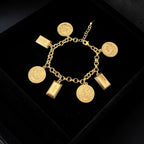 Wihdat 21K Pleated Bracelet