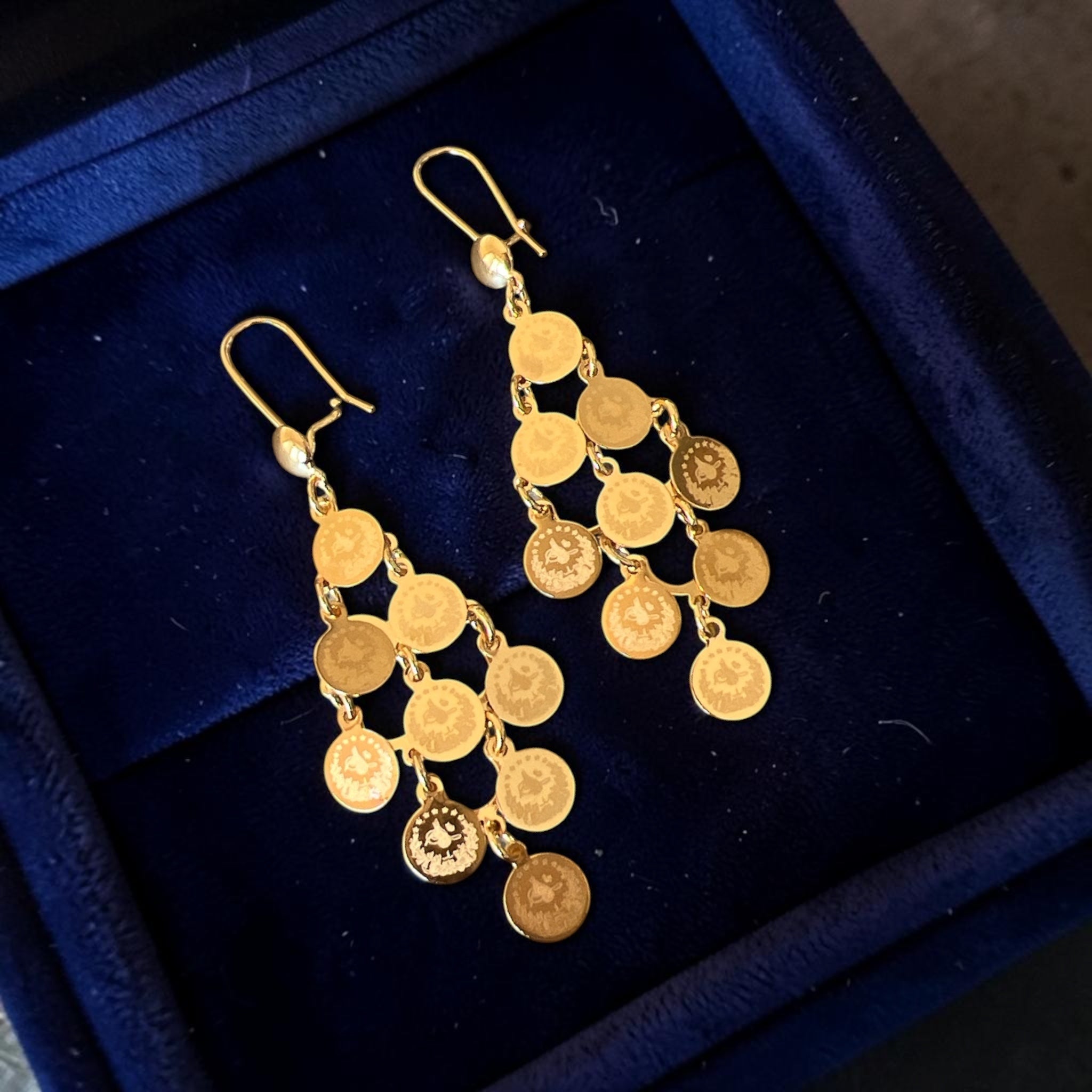 Bayt Aur 18K Pleated Gold Earrings