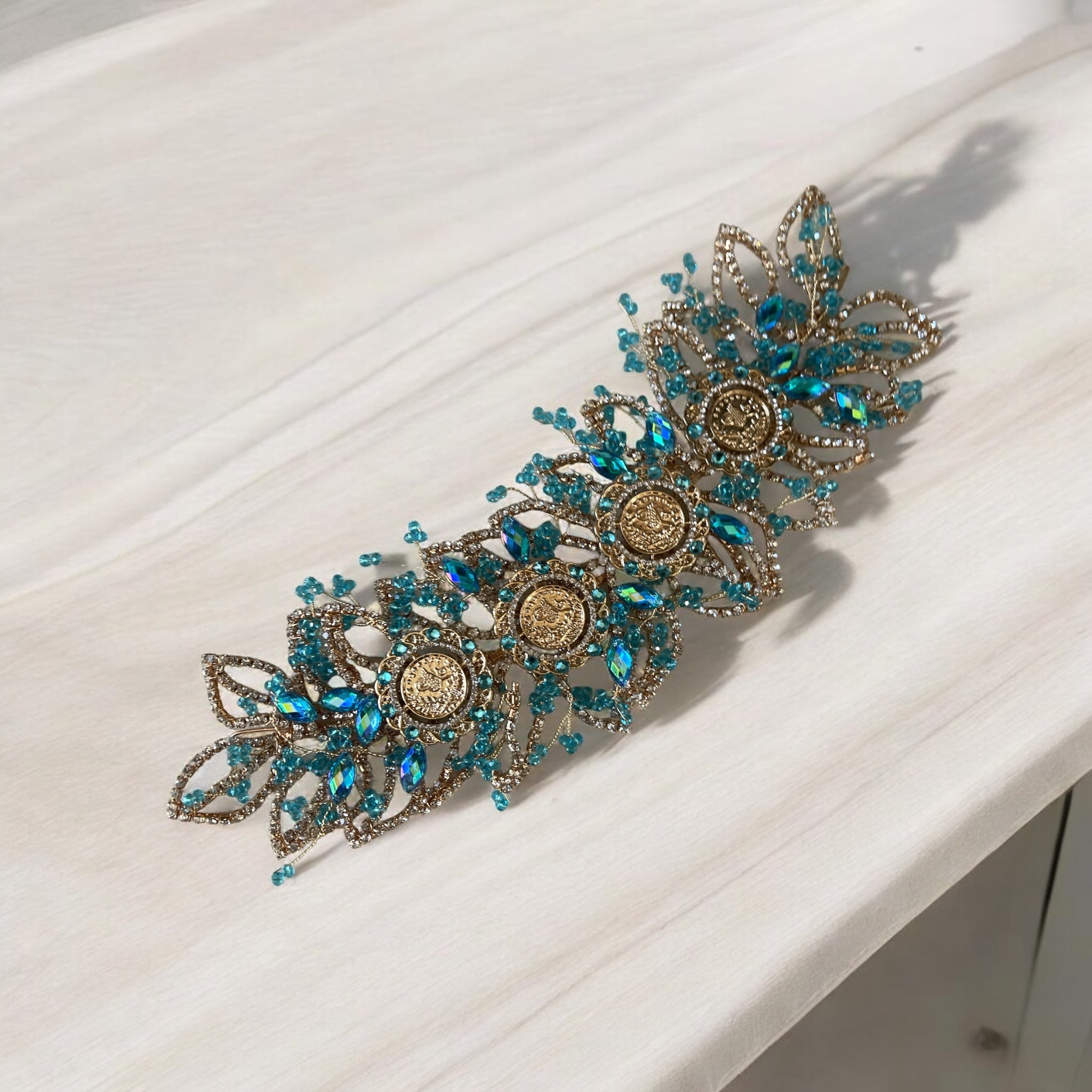 Nablus blue headpiece