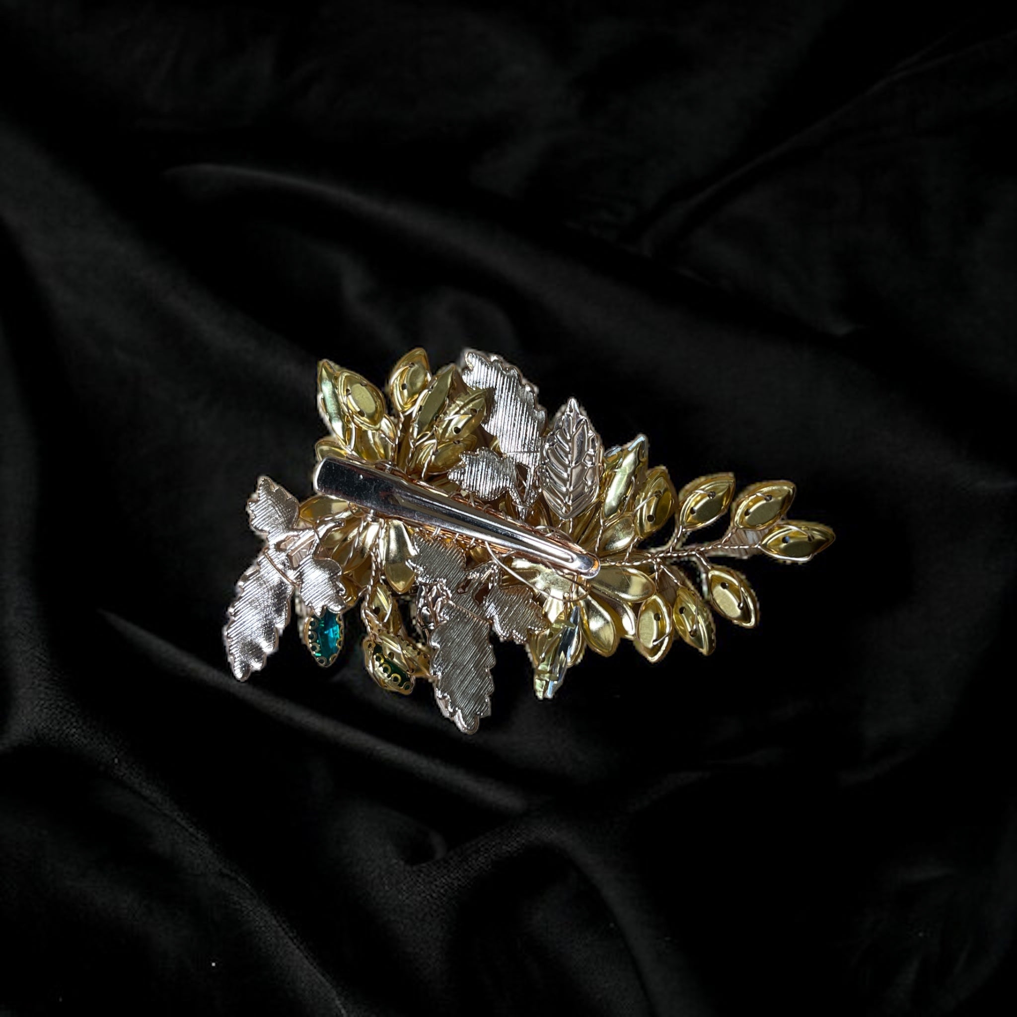 Ya'bad mini coin Green-Gold hair clip